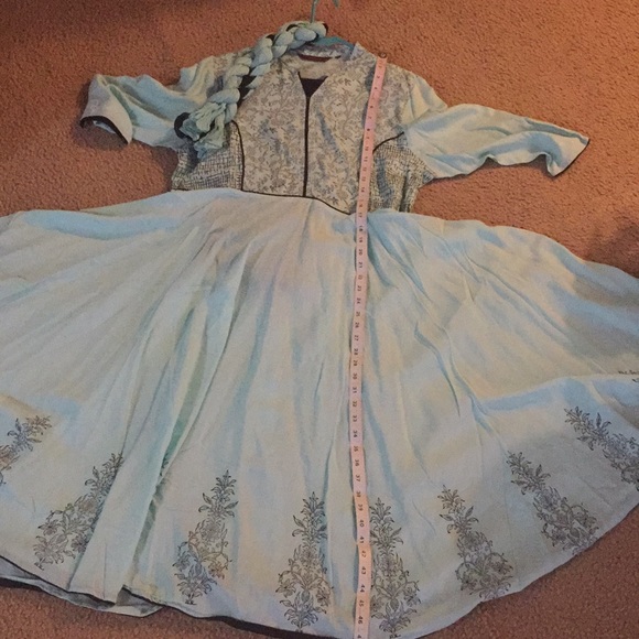 Printed anarkali /kurta with bottom & dupatta - Picture 8 of 8